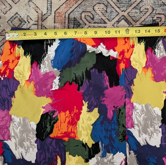 Colorful Abstract Women's A Line Skirt - Picture 6 of 6